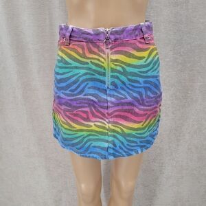 Signature8 Multicolor Zebra Print Skirt
